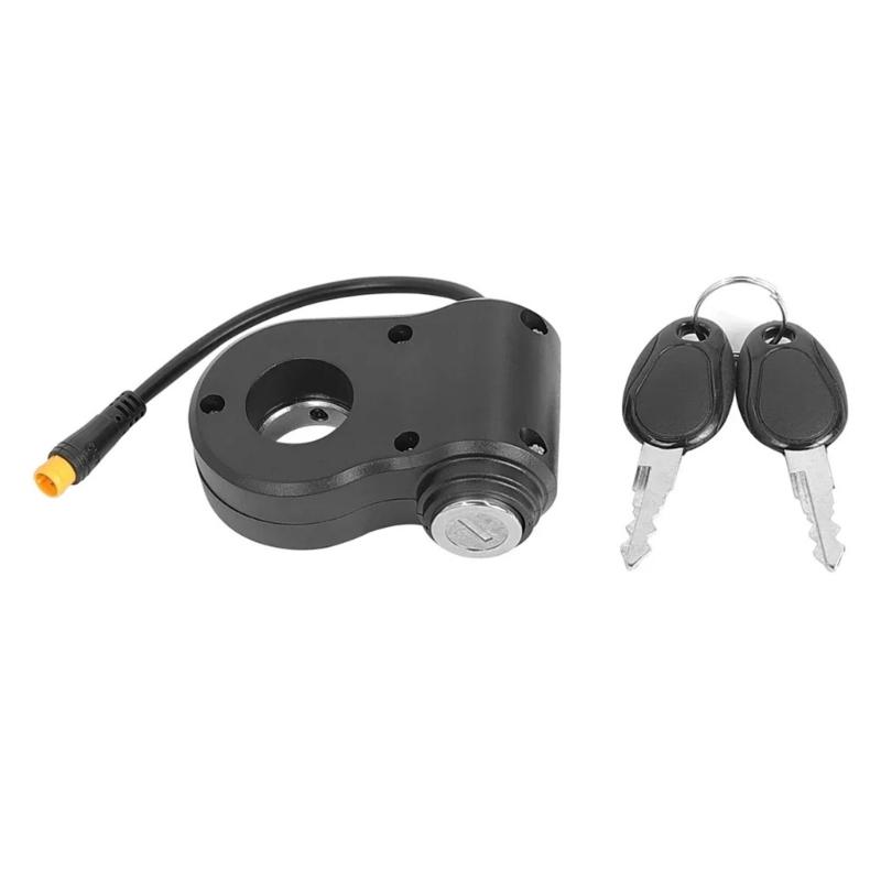 

3 Pin Thumb Throttle Switches Electronic Lock Replacement Door Lock 3 Pin Part Compact Scooter Lock Switches Enduring 1