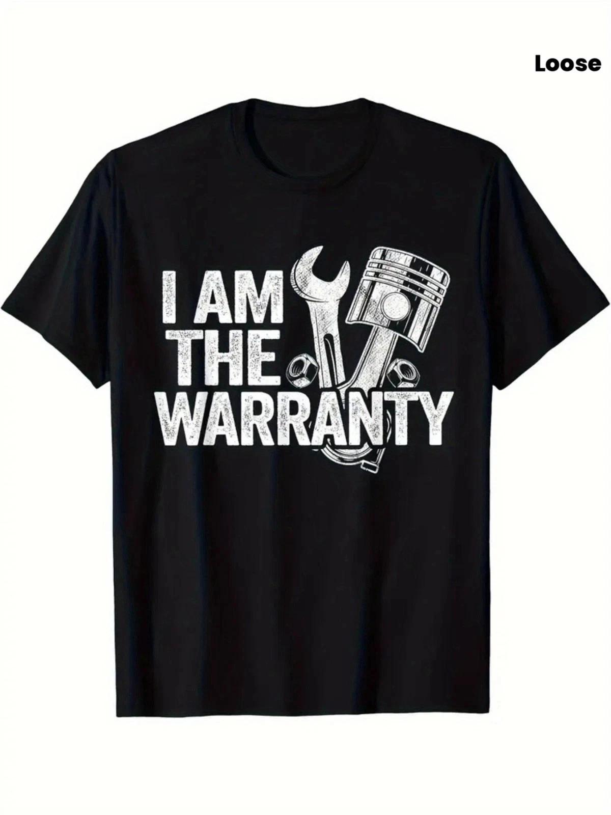 Funny Mechanic Shirt I Am The Warranty Auto Repair Mens Graphic Tee 4XL