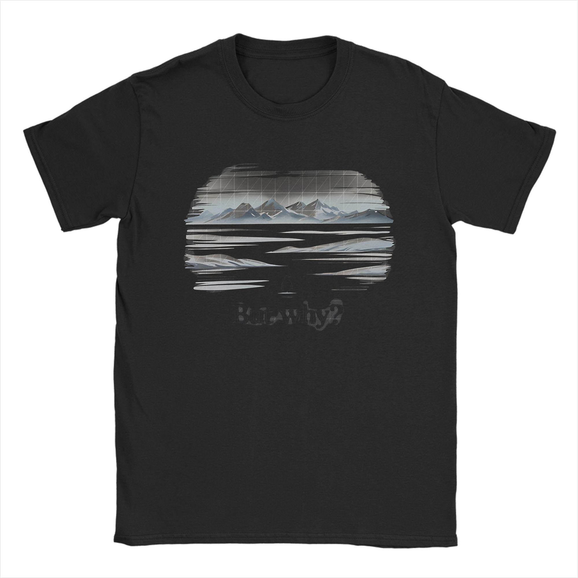 But Why  Nihilistic Penguin Tshirt Summer Tshirt Shortsleeved Fun Y2K Style Clothing Graphic T Shirts Personality Y2K S