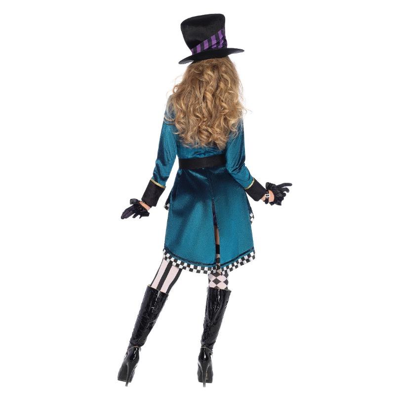 Alice In Wonderland Classic Alice Mad Hatter Magician Tamer Cosplay Costume