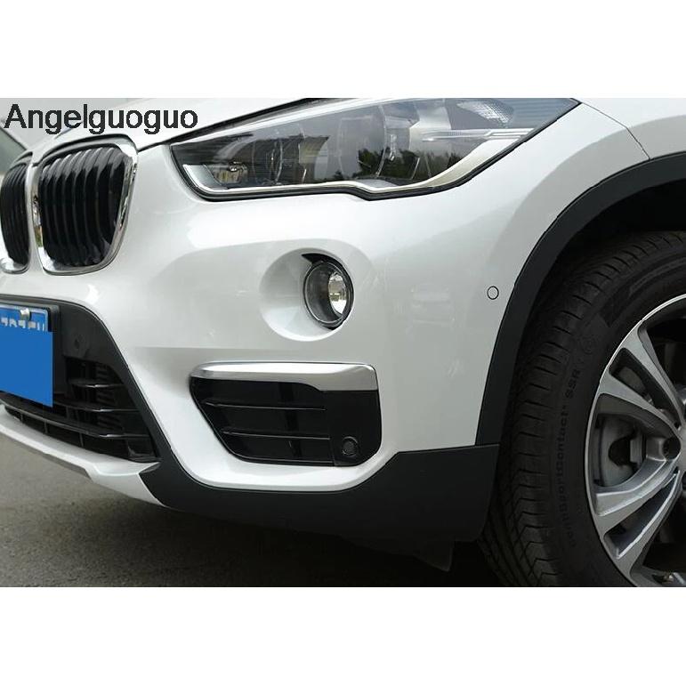Car refiting car Front  fog lamp foglights Cover shield decoration frame sticker for 2016-2018 BMW X1 F48