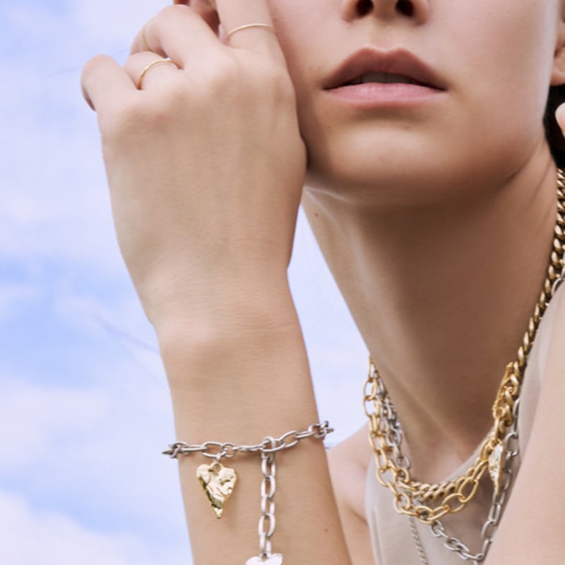 HONEY HELLO Double heart bracelet