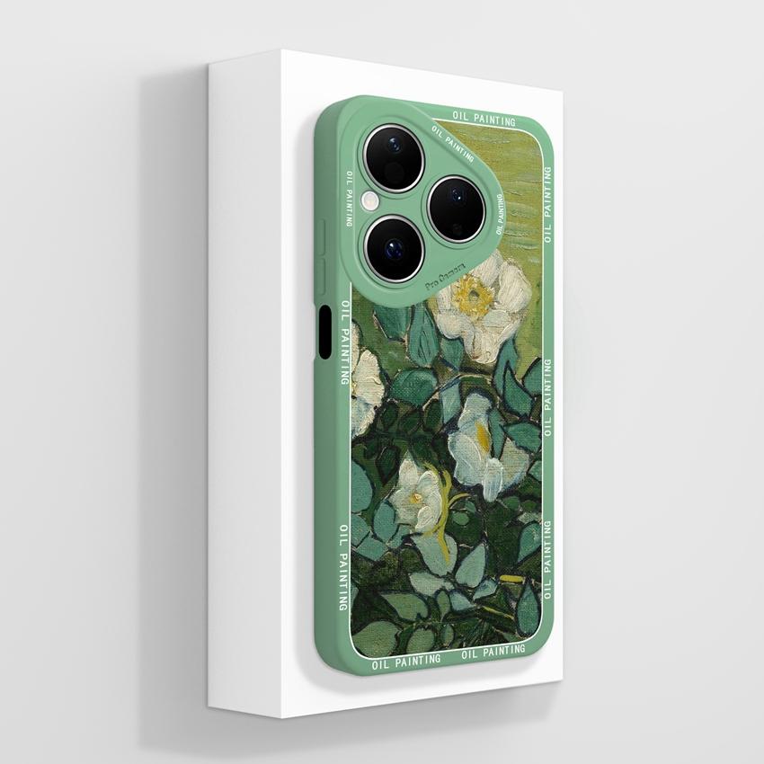 For Huawei Pura 80 Pro Honor X7d X9d X20 V40 Phone Cases Beautiful Village Patterns Lens Protection Liquid Silicone Shockproof Shell For Huawei Casing