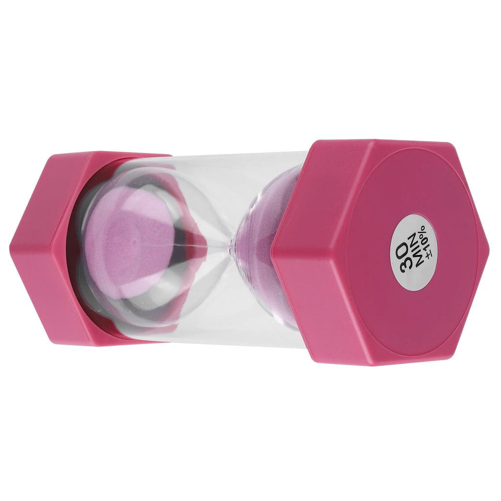 Sechseckige Sanduhr 30 Minuten Timer Uhr für Klassenzimmer, Zuhause, Büro, Küche, Verwendung Rosa