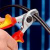 KNIPEX Cable Cutter Insulated Cable Cutter with Drop Protection 9516-165TBK, (Black) 9516-165TBK