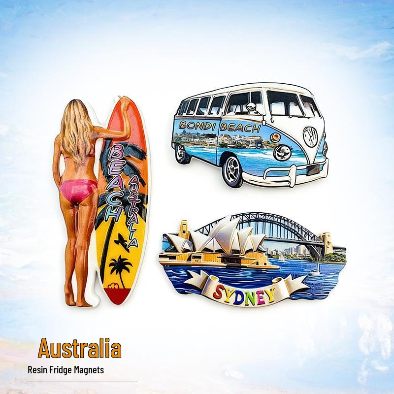 Sydney Opera House & Koala Souvenir Fridge Magnet - Australian Gift