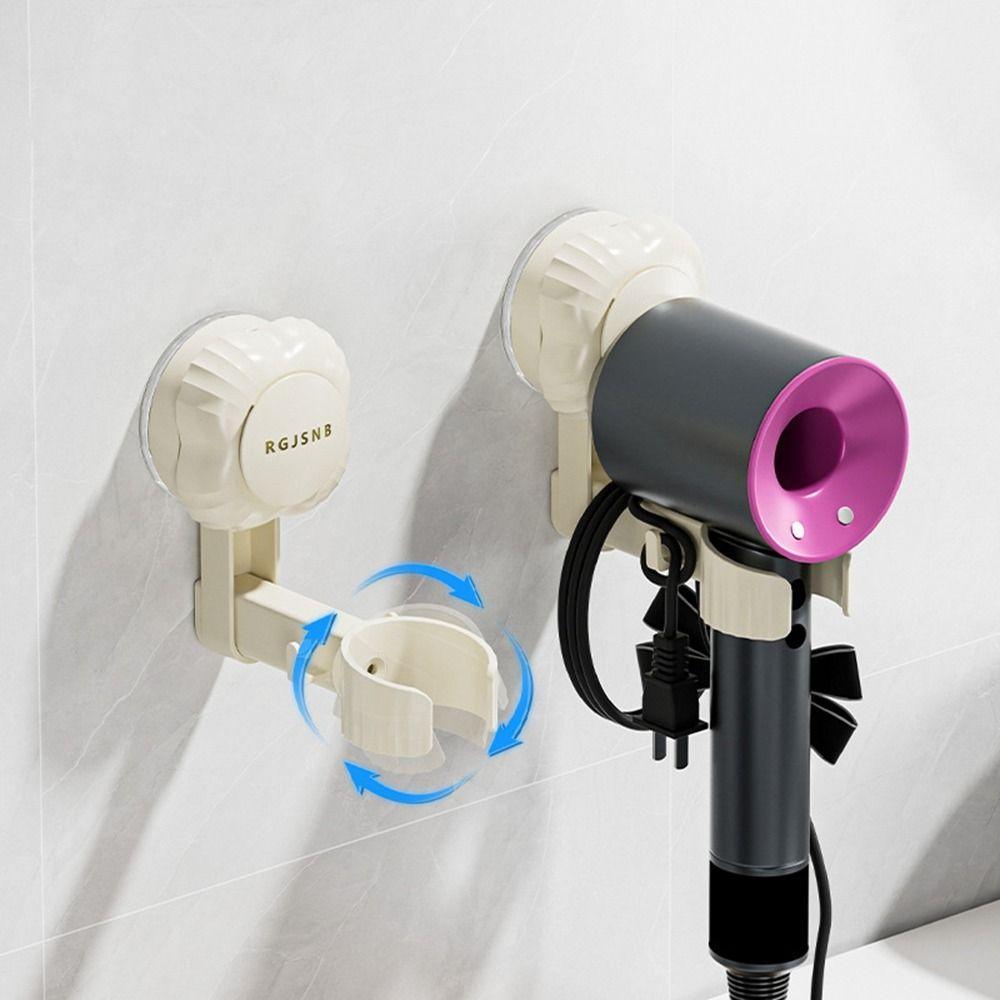2Pcs Plastic Hair Blow Dryer Rack Wall-Monteud Blow Dryer Storage Rack  for Home