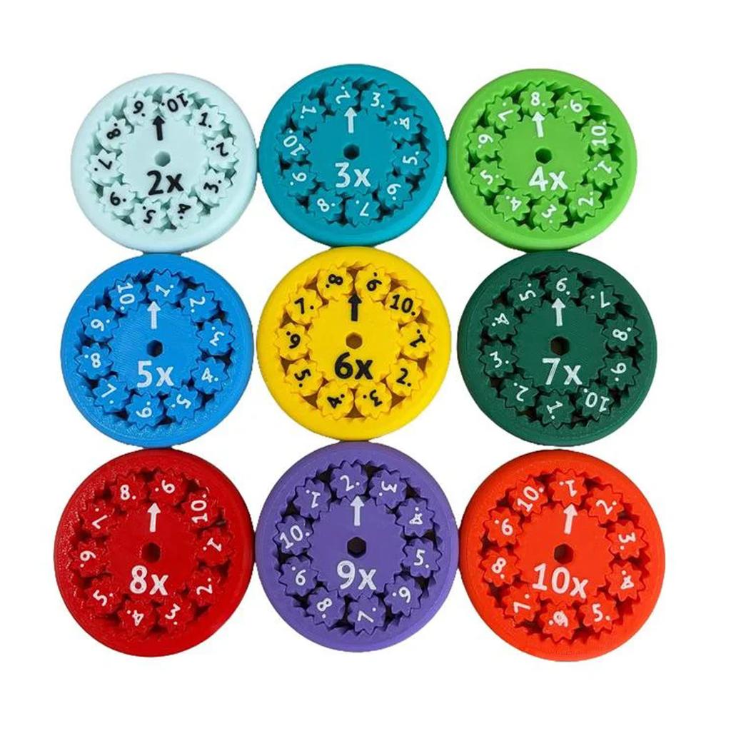 Toupies mathématiques Fidget Spinners Jouets éducatifs rotatifs Apprentissage de l'arithmétique Outils arithmétiques Addition Soustraction Multiplication Division