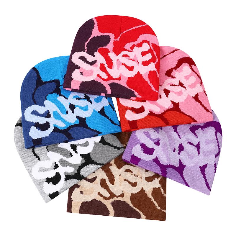 Best Price Jacquard Beanie with Fold Cuffless Winter Skull Knitted Hat Low MOQ Custom Logo High Quality for Beach Use
