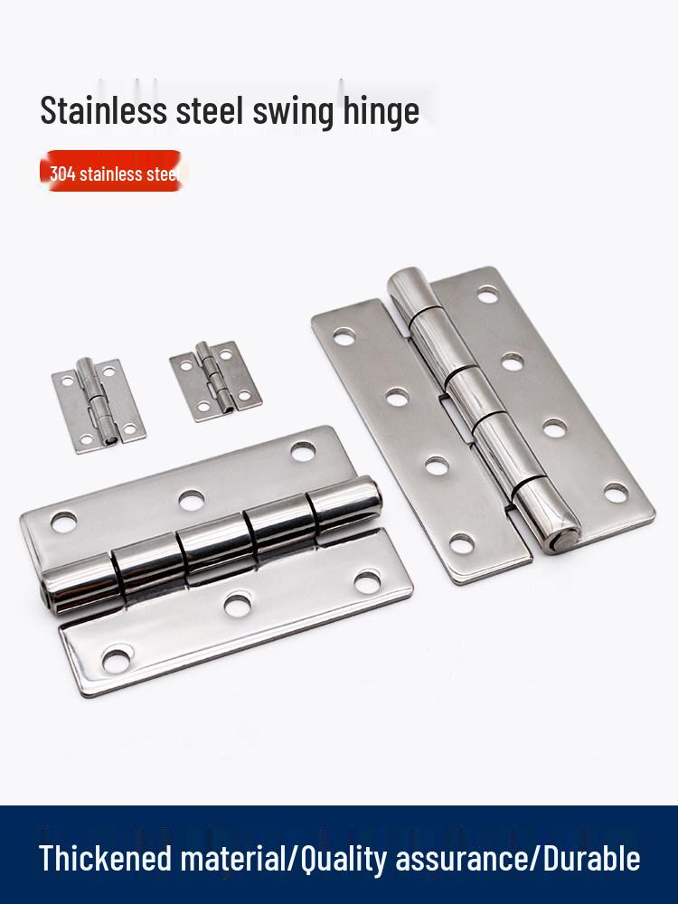 HT089 Stainless Steel Butterfly Hinge for Distribution Box Cabinet HT089-1 (304 Stainless Steel Mirror Finish)