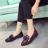 Patent Leather Pointed Toe Block Heel Low Top Fashion Bow Deep Mouth Soft Sole Anti-Slip Wear-Resistant Single