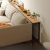 Narrow Bedside Gap Table, Wall-Mounted Long Slim Table, Bed End Table, Sofa Back Gap Storage Cabinet Shelf