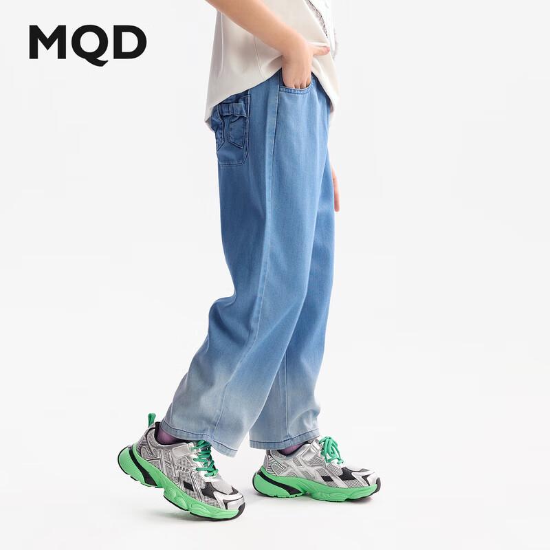 MQD Girls  Casual Loose Straight-Leg Denim Jeans 120cm