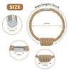 2 Pack Creative Magnetic Curtain Tiebacks Rope Knot Curtain Tiebacks Curtain Holdbacks  Home Decor