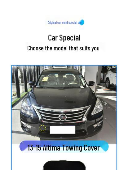 Nissan Teana 13-15 Front Bumper Tow Hook Cover Plate Accessory