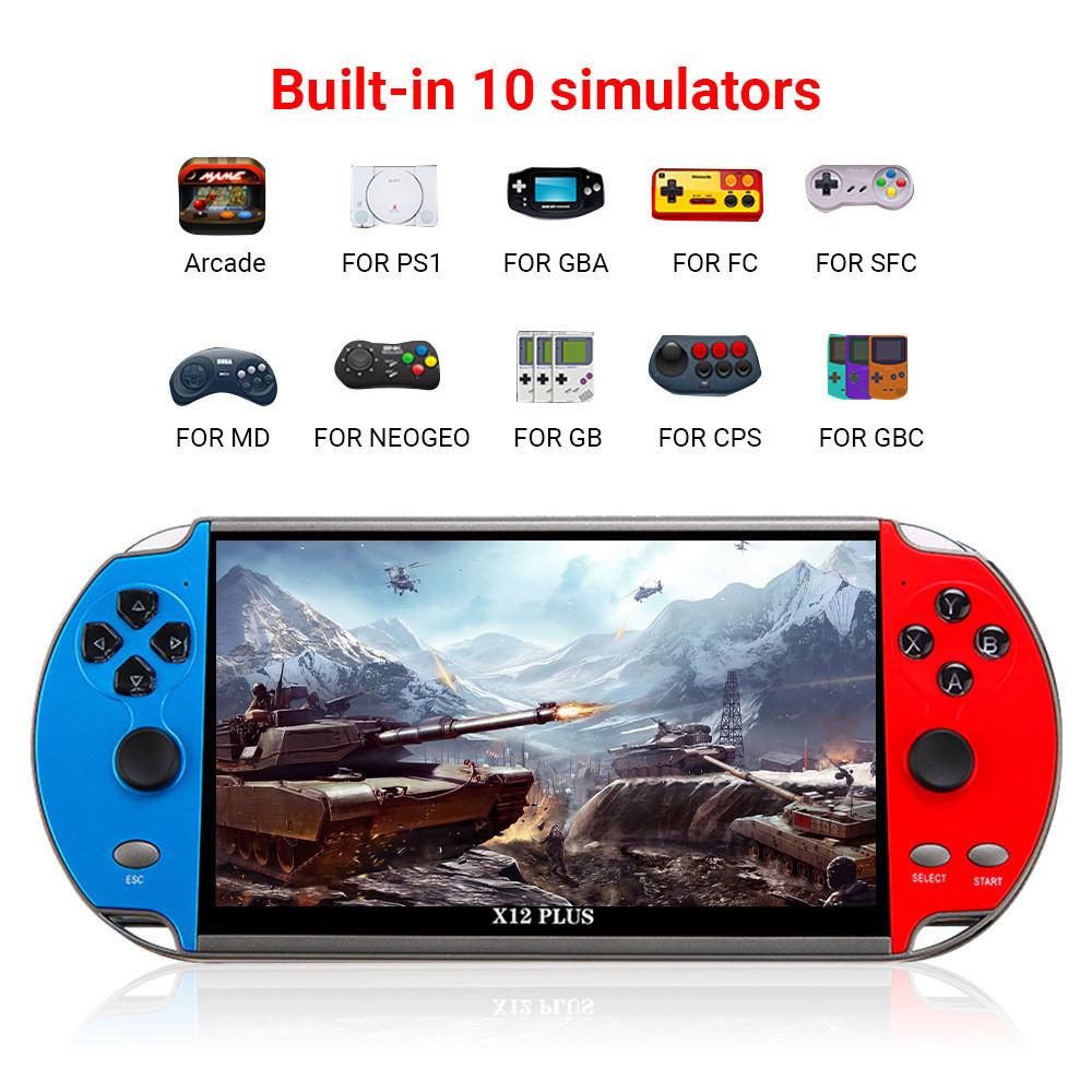 High-definition Large Screen Nostalgic Dual Joystick Game Console Built-in 10000+ Classic Game Handheld Game Console