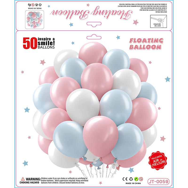 50-teiliges mattes Ballon-Set zur Geburtstagsfeier-Dekoration