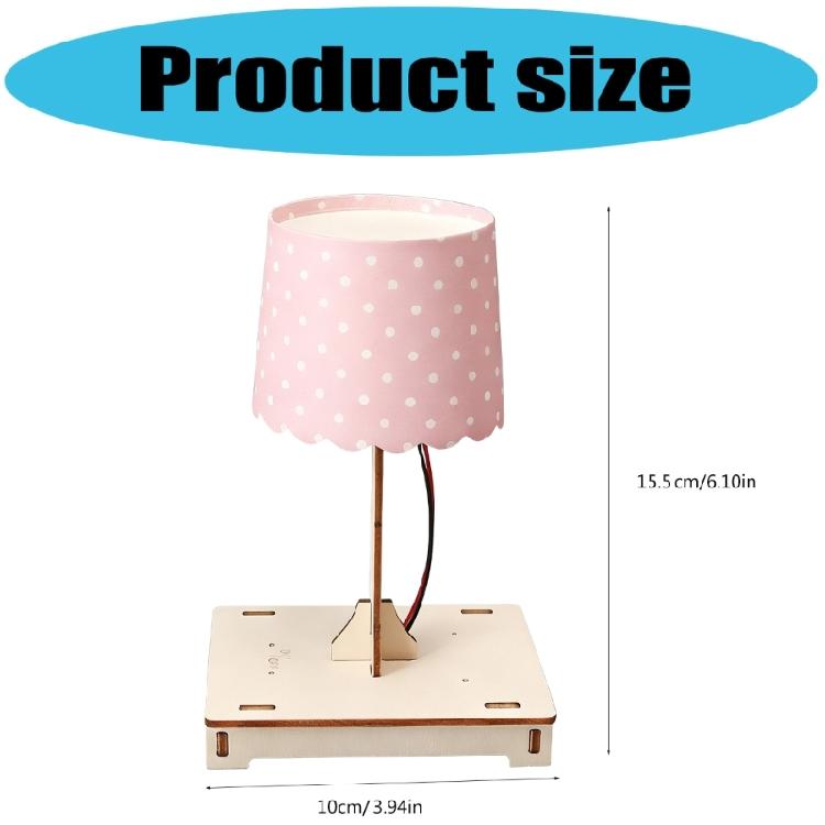 Sustainable Touch Activated Study Light For Physics Education Easy To Assemble Sensor Night Lamp With Natural Wood Design