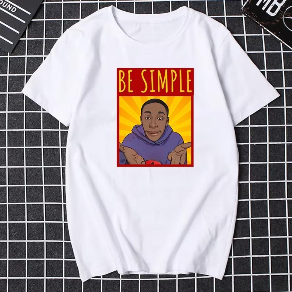 Khaby Lame Video Web Celebrity TShirt Life Is Simple Tee Funny Cartoon Graphic Tops Hipster Streetwear Ropa Hombre Camisetas