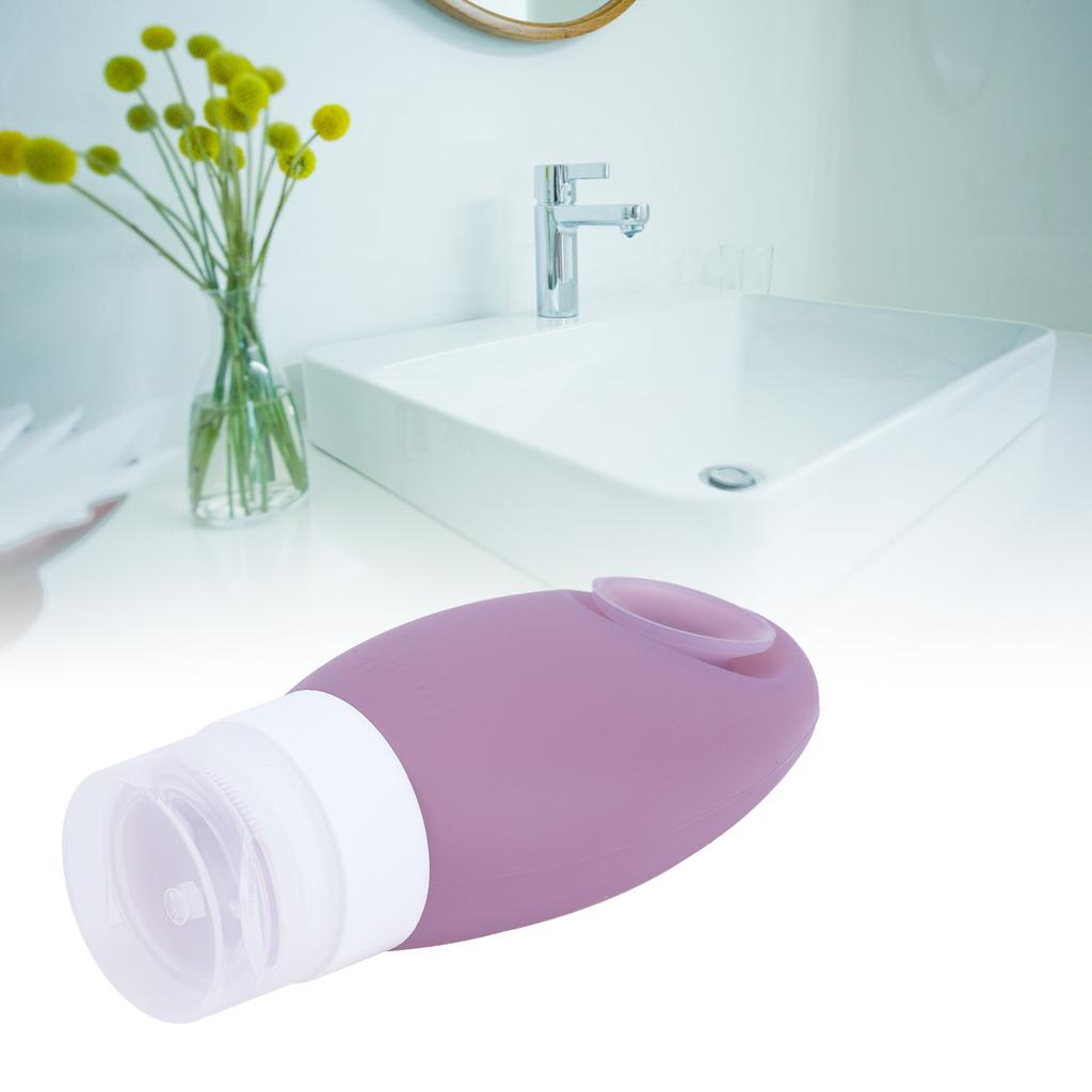 Innovative Travel Bottle with Suction Cup Portable Silicone Cosmetic Storage Bottle for Outdoor
