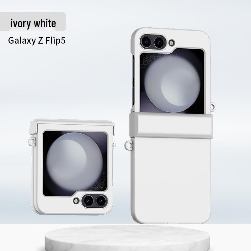 Samsung Z Flip7/6/5 Case: Color Block, Skin-Feel, Double Buckle Hinge Protection