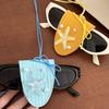 Neck Hanging Long Necklace Anti-lost Sunglasses Pendant Pu Leather Magnetic Glasses Clip  Girl