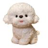 Simulation Bichon Frise Plush White Gray Puppy Plushies Doll Plush Dog Toy  Xmas Birthday Gifts