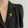 Broche Exagerado con Forma de Serpiente para Mujeres Hombres Moda Punk Decoraciones para Fiesta de Cumpleaños Pines de Broche Accesorios de Joyería