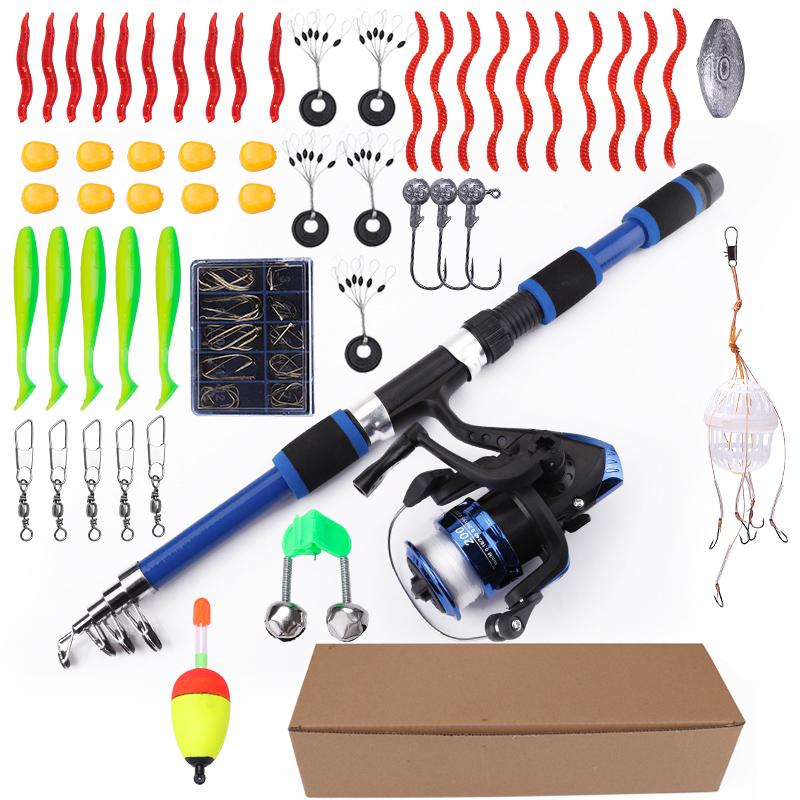 

Комбинированный комплект удилища и катушки FTK, включает спиннинговую катушку. (с линией), Удилище 1,8 м/4,9 фута, леска, искусственная бионическая приманка, грузило в комплекте. 1.8m/4.9ft жёлтый