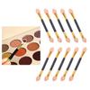 EKIND 10PCS Double Ended Eyeshadow Applicator Sponge Tip Eye Makeup Brushes for Women Reusable Cosmetic Beauty Tool for Beginners Travel Daily Use