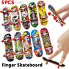 Mini Finger Skateboard Professional Alloy Stand Fingerboard Toy Cool Graffiti Finger Skate Board Novelty Toys For Kids & Adult