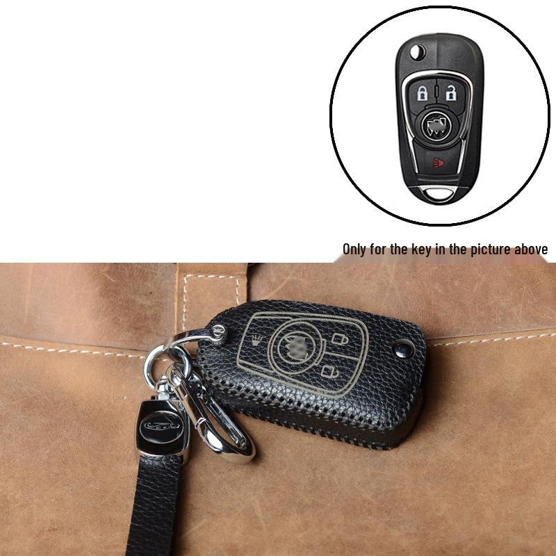 Leather Key Case for Buick Models: Excelle, Verano, Envision, GL8, LaCrosse, GL6, Regal, Excelle GT