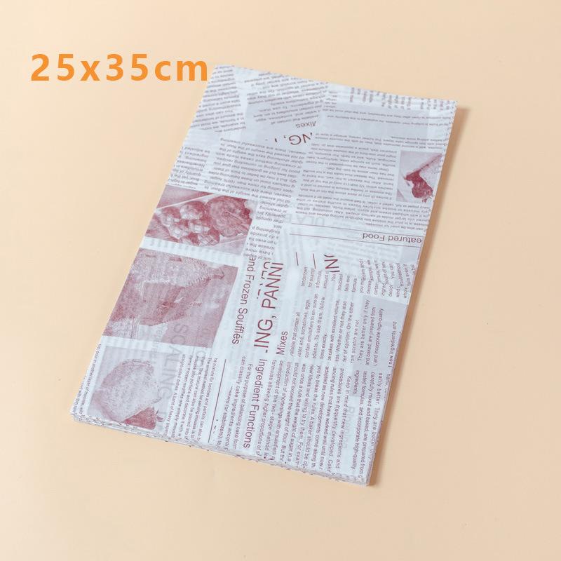 100/1000 Pcs Oil-Proof Paper for Wrapping Burger Bread Fried Food Sandwich Packaging Fryer Air Baking Paper Plate  Accessories