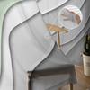 Sage Green Gray Gradient Sheer Window Curtain Tulle Curtains for Livingroom Bedroom Hotel Home Decor Voile Drapes
