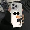 Cute Duck Brief Painting Phone Case For  Redmi 12C 13C Redmi Note 13 12 Pro Plus  5G 4G 12S 11S 10S 10 Plating Matte Cover