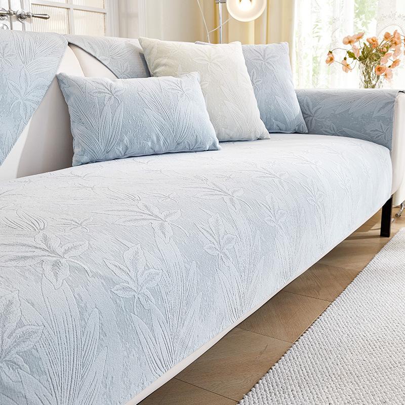 

Cream Wind Sofa Cushion, Four-Season Chenille Non-Slip Thickened Seat Cushion, New High-End Leather Sofa Cover Cover Towel 70*70cm