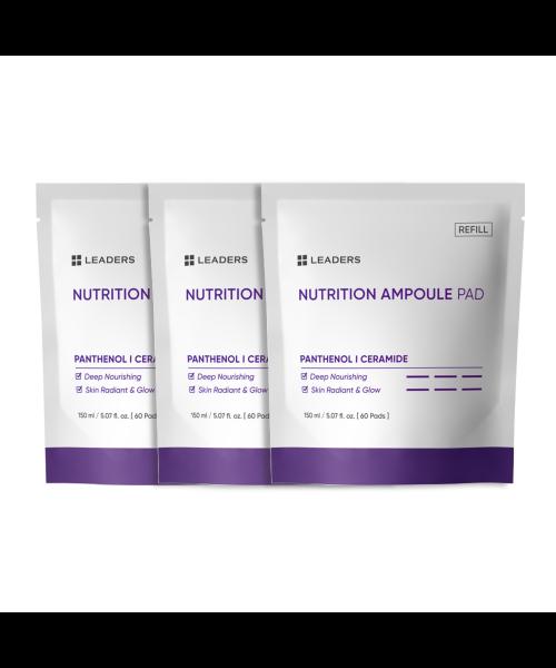[3 Refills] Leaders Moisturizing Nourishing Pads (60 sheets + 60 sheets + 60 sheets)