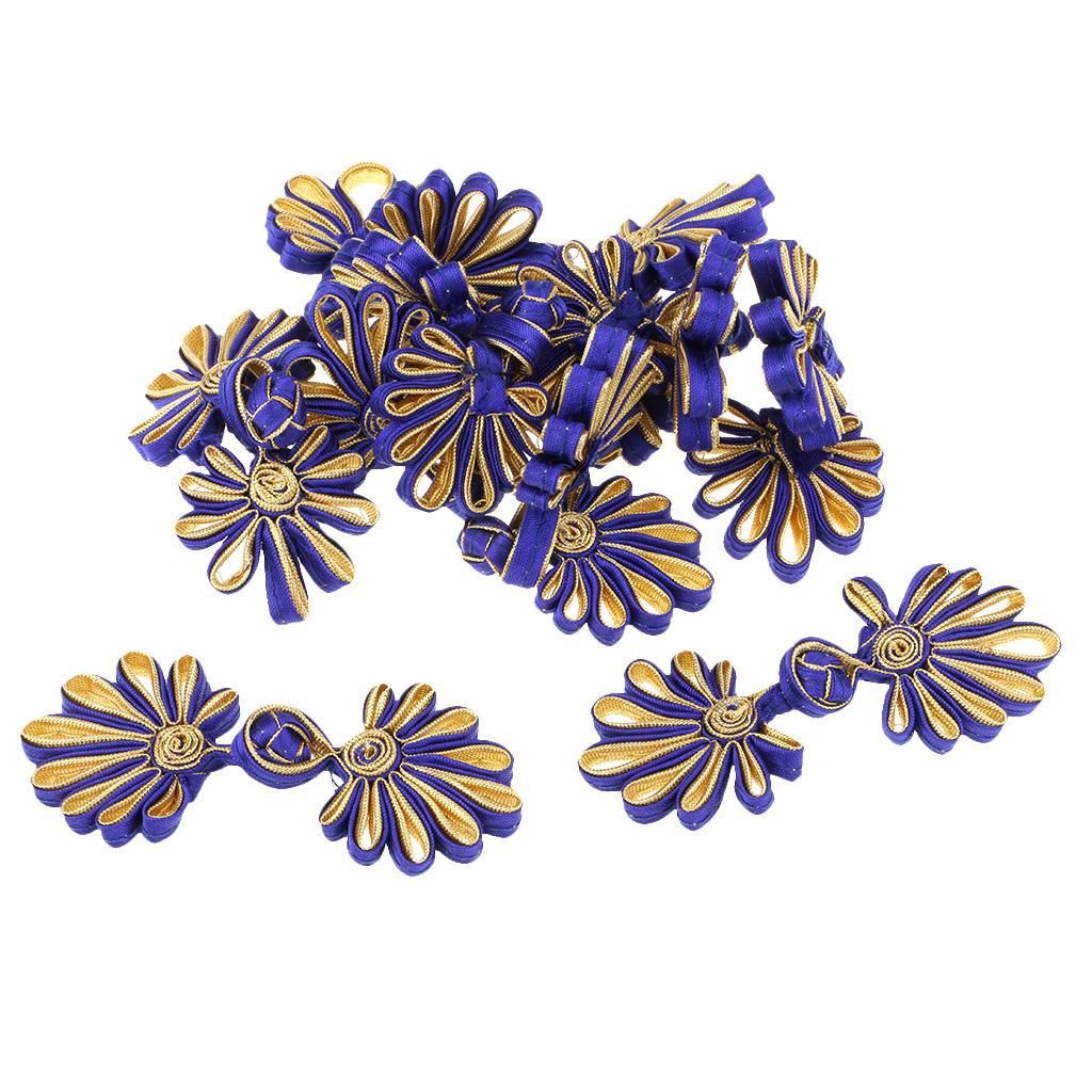 5 Pairs of Chinese Dress Made of Chrysanthemum Frog Knot Closure