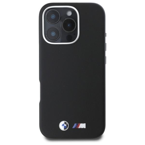 Bmw Bmhmp16L23Pmwk Iphone 16 Pro 6.3 Czarny/Black Hardcase M Smooth Full Wrapped Metal Magsafe