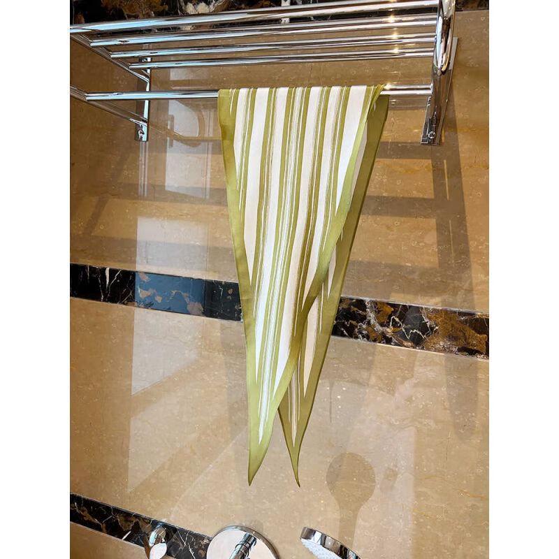 NINA SOLOR Double Georgette Diamond Silk Scarf