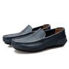 Men Mocassins Casual Shoes Summer Genuine Leather Mens Loafers Moccasins Hollow Out Breathable Slip On Driving Shoes Big Size