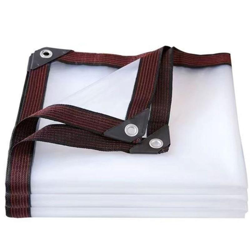 50cm Spaced Eyelets 0.3mm Clear Waterproof Sheet Weatherproof Sunshades Cloth For Gardening Camping And Patios Shelter