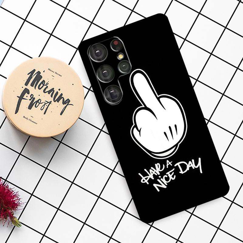 

Middle Finger Case For Samsung Galaxy S24 FE S21 S22 S23 S25 Ultra S9 S10 Plus S20 FE S25 FE Phone Cover Galaxy S10