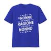 Funny Italian Nonno Grandpa Slogan Print Casual T Shirt Vintage Stretched Slightly Fashion Stylish Homme