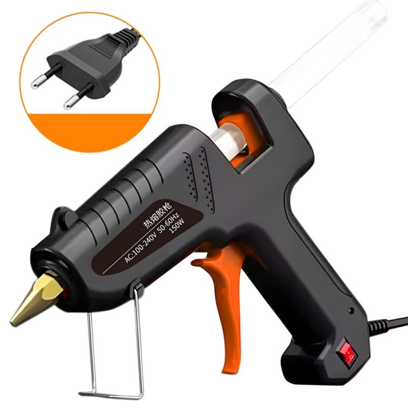 Temperature Resistant Copper Nozzle Mini Rechargeable Glues Guns Kit Suitable For Quick Home Repair 11mm Stick Capacity