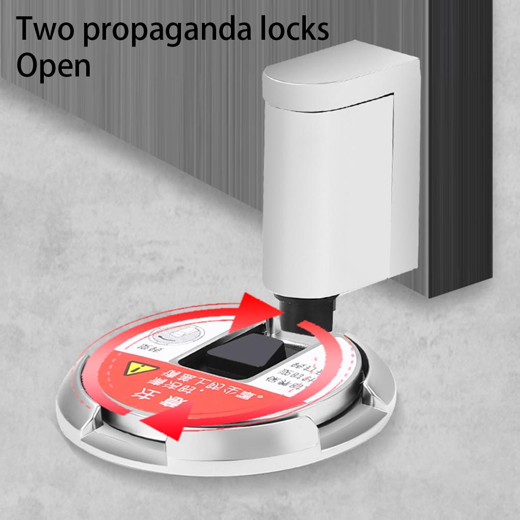 Punch-free Door Stopper Anti-collision Floor Stops Adjustable Height Hole Mounting Stoppers Hardware for Bedroom Living Room