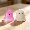 Resin Ghost Ornament Glow-in-the-dark Halloween Figurine, Mini Statue for Micro Luminous Figurine Landscape, Home Office Desk