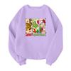 Children's Fashionable Lightweight Long-sleeved Round Neck Pullover With Pockets Printed Pullover