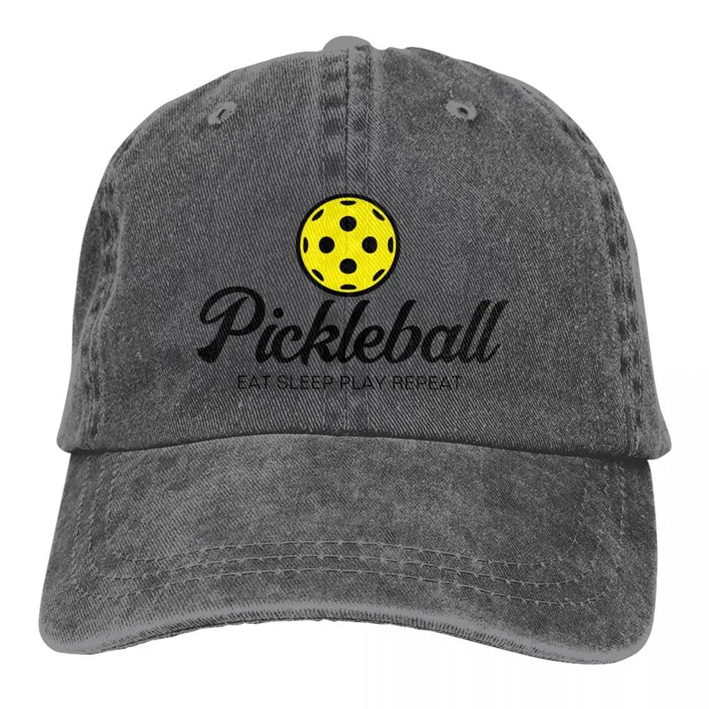 Pickleball Lover Enthusiasts Baseball Cap Merch Fashion Distressed Denim Racket Paddle Sport Headwear Men Summer Hats Cap