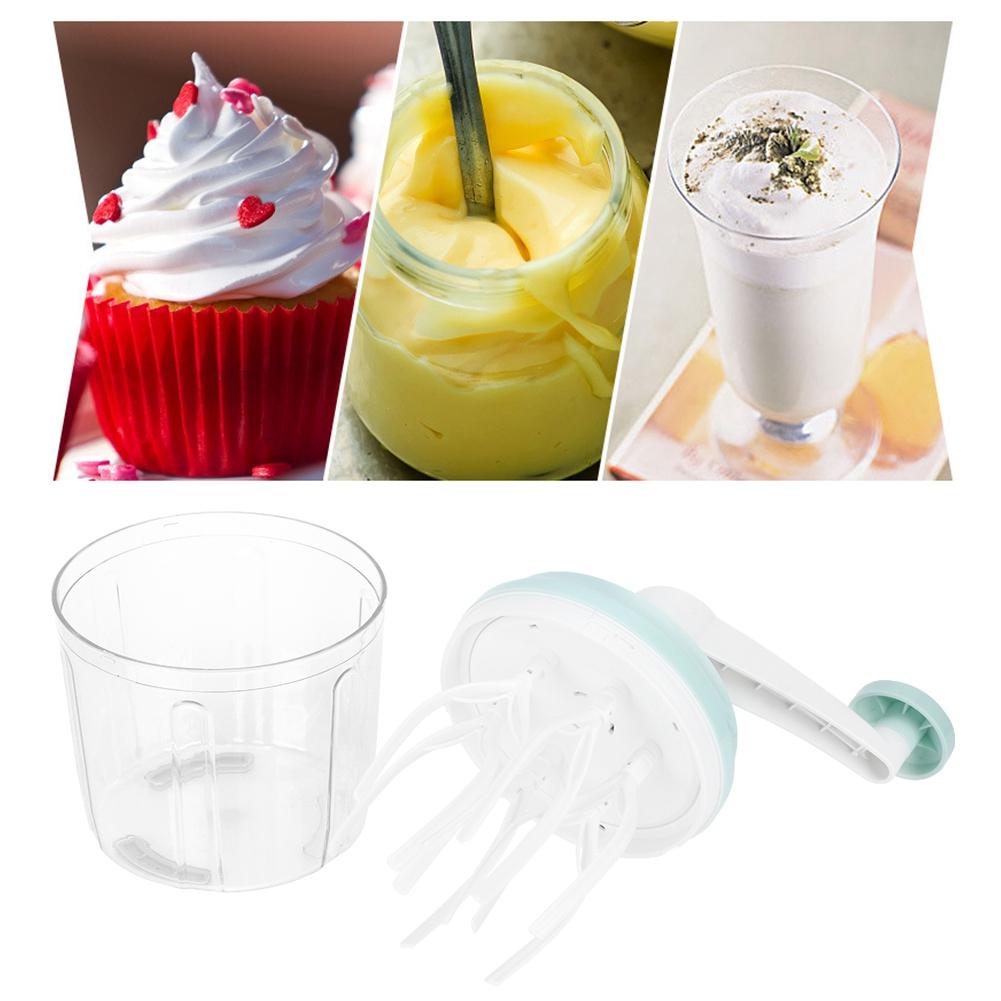 1200mL Manual Egg Beater Mixer Hand Crank Egg Cream Whisk Kitchen Baking Supply